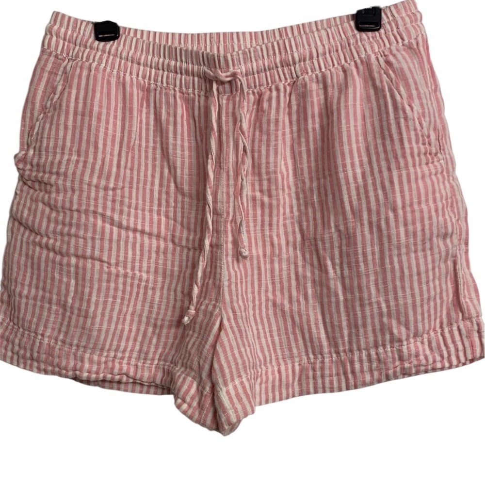 Beach Lunch‎ Lounge M Cotton Lightweight Coastal Strip Shorts
